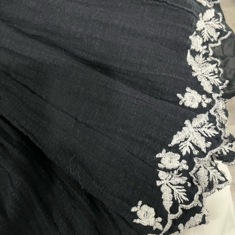 FREE PEOPLE Santiago Mini Dress Gauze Embroidered Cotton Size‎ Small, NWT's - Picture 8 of 11